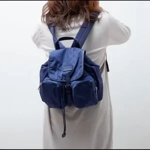 Gucci Blue GG Backpack 510343 Nylon  Bag Light Gucci GUCCI GG nylon backpack, rucksack, daypack, leather  main image 3